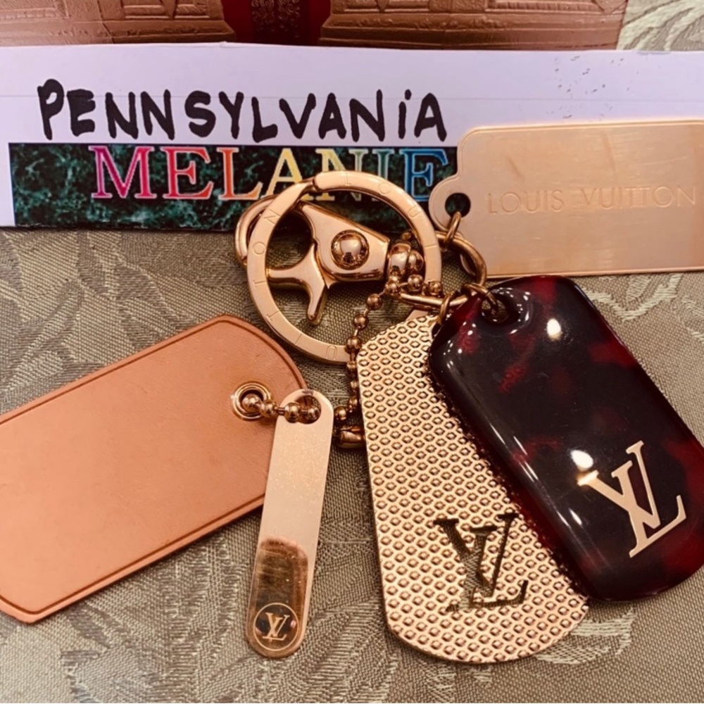 Authentic Louis Vuitton Monogramouflage Charm/Dogtags